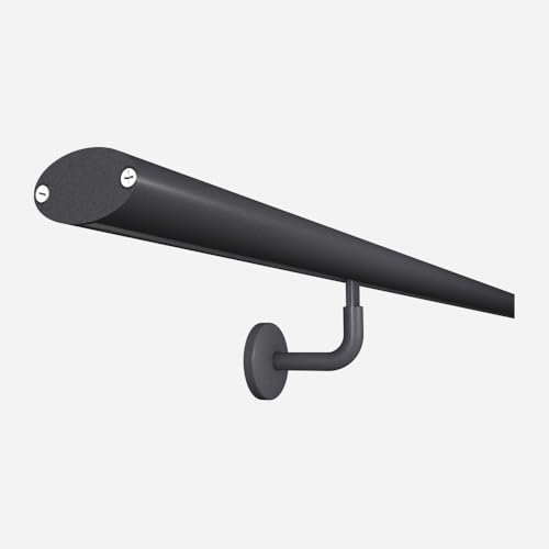 PRESTIO – Wandhandlauf-Set + Stützen Farbe Anthrazit RAL 7016