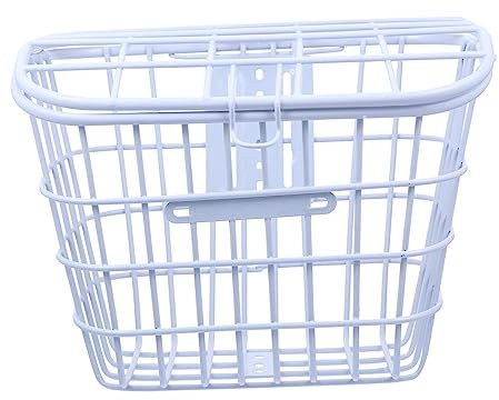 KOMBIUDA Praktischer Verstärkter Fahrradkorb Aus Robustem Eisen Mit Deckel Frontkorb Für Elektro Citybikes Aufbewahrungslösung Für Lebensmittel Taschen Und Alltagsgegenstände