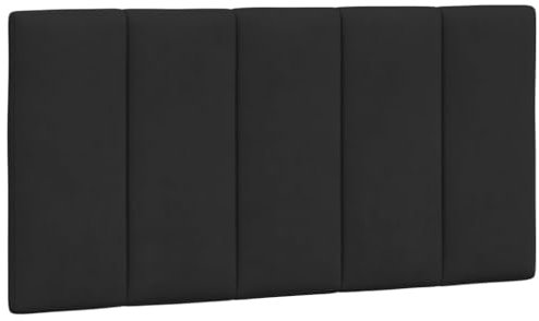 HETFTJN Bettrückwände Wandkissen Wandpolster Headboard for Bed - Kopfteil-Kissen Schwarz 100 cm Samt für Herbergen Bett Gästezimmer Jugendzimmer