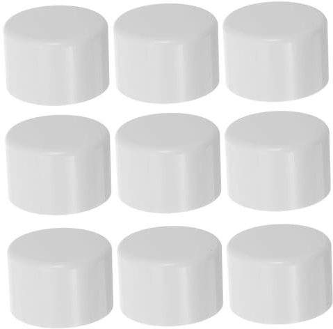 Gatuida 10pcs PVC Pipe End Cap Fitting Pipe Cap Plug for Furniture Home Garden Shelf Industrial Use