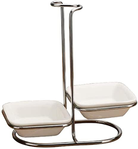 Tazón para cucharas, plato de acero inoxidable, cuenco para aperitivos, condimentos, condimentos, estantes de cocina