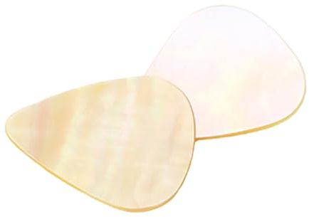 GOOHOCHY Gitarrenplektren 2 Stücke Dreieckige Gitarrensaiten für E-Gitarre Ukulele Bass Dicke Gitarren Picks Zelluloid Gitarrenzubehör für Musiker