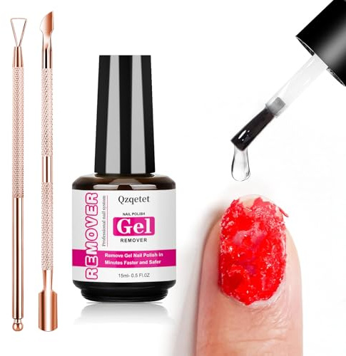 Dissolvant pour vernis à ongles gel 15 ml – Dissolvant magique rapide pour ongles – Dissolvant rapide pour ongles – Pas de trempage – Pas d'enroulement, retrait facile en 3 à 5 minutes avec