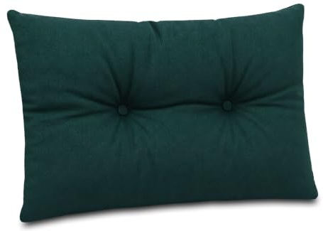 Amazinggirl Coussin extérieur Salon Jardin Coussin de Dossier 40x60 cm – Lounge pour Meubles rotin Fauteuil Banc Balcon terrasse – déperlant matelassé Robuste épais Moelleux Confortable Vert