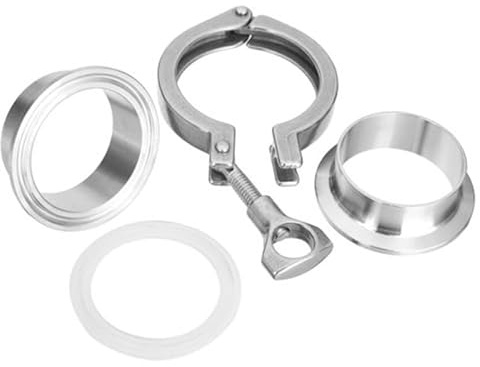 Violiica Kit d'adaptateur de connecteur de fût de bière en acier inoxydable avec installation rapide pour équipement de brassage de 1,5/2