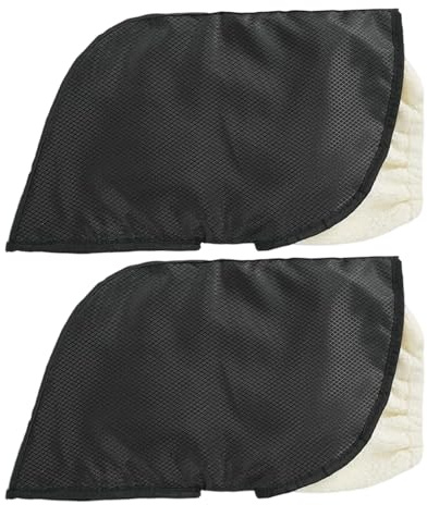 Quorvex Guantes De Silla De Ruedas para Hombres - Mitón Impermeable Térmico,Guantes de Montar Forrados de Terciopelo con Tiras Reflectantes,para Proteccion Manos Ayuda Movilidad Silla Ruedas