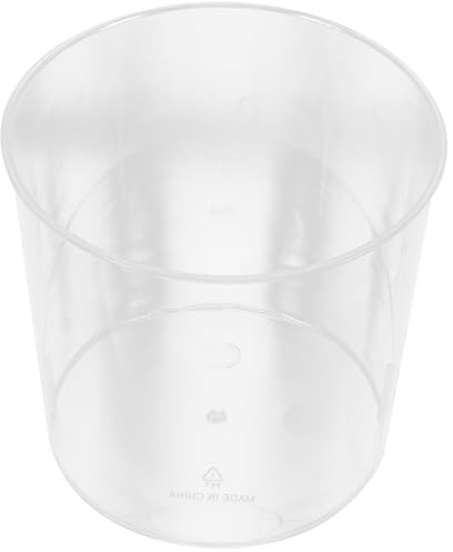 JECOMPRIS Secchio Porta Fiori Trasparente Cilindrico in Plastica Resistente Antiurto Vaso da Balcone Multifunzionale per Risveglio Fiori e Decorazione Casa Ufficio Contenitore Portafiori