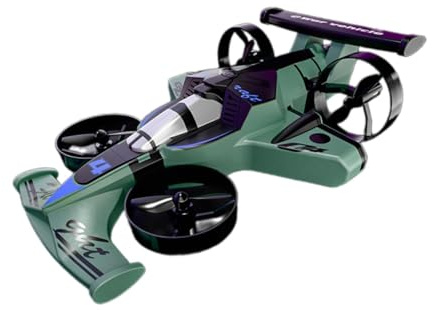 Harilla Aereo telecomandato 2 in 1 Mini Drone RC Quadricottero Aereo Elettrico per Adulti, Verde