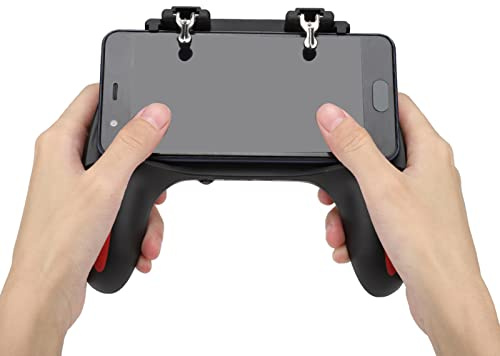 LUCKDANO Gamepad für Smartphone, Dual-Lüfter, Handy-Game-Controller, Gamepad mit 5000-mAh- – Ergonomischer Griff, Schnelle Wärmeableitung, für 4,7-6,0-Zoll-Smartphones (5000 mAh)