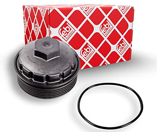 febi bilstein 39698 Cap for oil filter housing, with sealing ring, pack of one