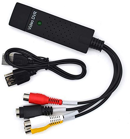 USB Video Grabber Mac Windows 10 - Convertitore Hi8 VHS in Dvd - Videoregistratore VHS/Capture Video USB per Windows 10/8/7 e Mac OS (USB)