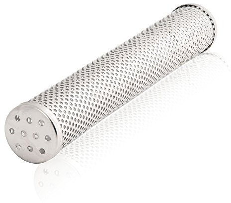 BBQ-Toro Edelstahl Räucherrohr Victoria | Ø 5 x 30 cm | Räucherröhre für Gasgrill, Holzkohlegrill, Elektrogrill | Smoke Pipe, Smokerröhre, Smoke Tube, Grill Räucherbox, Smoker Box