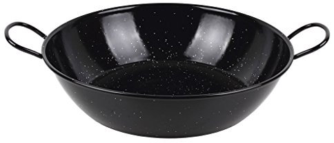 Cofan Sartén Honda Esmaltada | Con 2 Asas | Formato Tradicional | Resistente al óxido