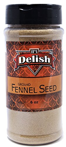 It's Delish Graines de fenouil moulues toutes naturelles 6 oz pot moyen