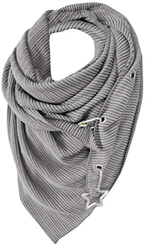 Tuopuda Schal Damen Herren Winterschal Dreieckstuch Warme Deckenschal mit Knopf übergroßer Soft Wrap Winter Dreiecksschal Poncho Damenschal Herbstschal, I