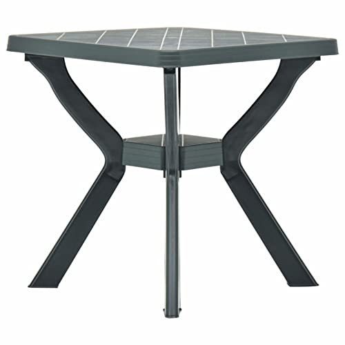 BULANED Bistrotisch, Stehtisch, Balkontisch, Partytisch, Biertisch, Beistelltisch, Bierkasten Tisch, Grün 70x70x72 cm Kunststoff