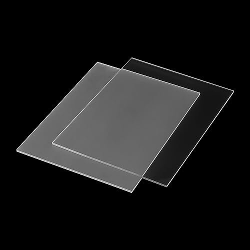 JAPCHET 5 PCS 3mm A5 Clear Acrylic Sheets, 210 x 148mm Transparent Plastic Acrylic Boards for Picture Frame, Painting, Craft Project