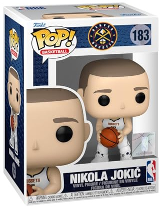 Funko POP! NBA: Nuggets - Nikola Jokic - Samlingsbar vinylfigur - Presentidé - Officiell Merchandise - Leksaker för barn och vuxna - Sportfans - Modellfigur för samlare och utställning