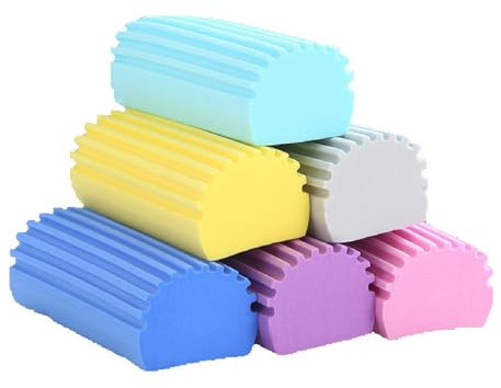 Bafnsiji Packung mit 6 feuchten Staubtuch, Schwamm Staubtuch, Staub Reinigungsschwamm, Reinigungsschwamm für Küche, feuchten Reinigungsschwamm Staubtuch, Haushalt Staub Reinigungsschwamm