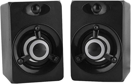VipMan Altavoz de PC, Mini Altavoz de computadora USB Colorido LED bajo Reproductor de música estéreo Altavoz subwoofer for Escritorio portátil Tableta PC teléfono Inteligente