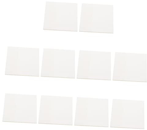Tofficu 10stücke Klarer Haftnotizblock Wiederverwendbare Memo-pads Transparente Memo-aufkleber Klare Nachrichtenerinnerungen Zum Notieren Von Nummern Oder Schnellen Notizen