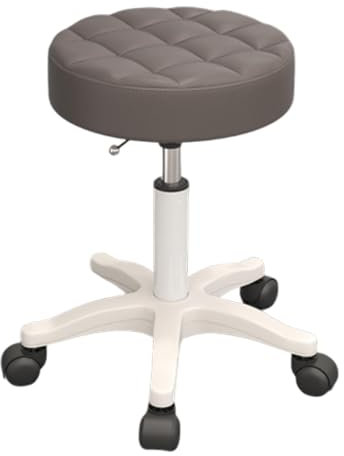 Verstellbarer Drehhocker aus PU-Leder, Rollhocker für Salon, Tattoo, Arbeit, Büro, 360° drehbar, hydraulischer Sitz, modernes Industriedesign