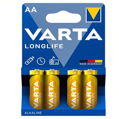 Batterie Stilo AA LR06 Longlife Power Alcaline | 1 Confezione 4 pz | Potenti e Durature per Dispositivi ad Alto Consumo | per Giocattoli, Tastiere, Mouse e Dispositivi ad Alto Consumo