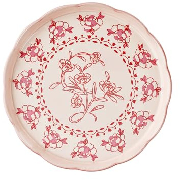 Guzzini - Vassoio tondo piccolo in melamina Josephine 'Table Decor' (Rosa Polvere)
