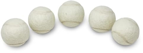 Price of Bath 5 Weiße Tennisbälle (5 lose verpackte Bälle) | Typ 2 drucklos, ITF-Standard | Hergestellt in Großbritannien | Traditionelle weiße Farbe | Ideal für das Spielplatz oder Training |