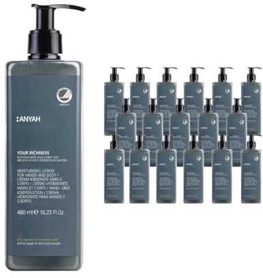 ANYAH Lozione per il corpo – lozione per la pelle molto secca, sensibile e matura – naturale, vegano, senza profumo, certificato Ecolabel, 480 ml