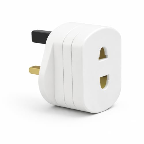 Toothbrush Adaptor Plug Electric Shaver Shaving adaptor 2 Pin Plug To 3 Pin Plug Shaver Adapter Plug Uk Power Adapter Shaver Plug 2 Pin Adapter Plug Uk For Shaving Razor (pack of 1)
