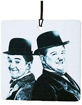 Laurel And Hardy Car Air Freshener (Famous Celebrity Stars Icons/Fun Xmas Christmas Stocking Filler/Secret Santa/Novelty Scented Gift)