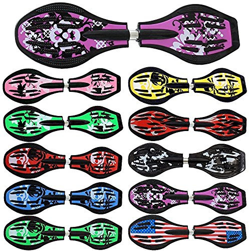 Waveboard Original Funtomia mit ABEC9 Kugellager inkl. Tasche - Bis 120kg - (Verschiedene Farbdesigns)