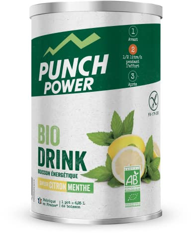 Punch POWER Französische Marke Sport-Biodrink Geschmacksrichtung Zitrone-Minze 500g