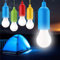 4PACK 5W LED Pull Cord Light Bulb, Portable LED Bulb Lamp On a Rope Hanging Night Light Battery Operated for Weddings Festival Outdoor Camping Parties BBQ Hiking Fishing Tent Garden Decoration