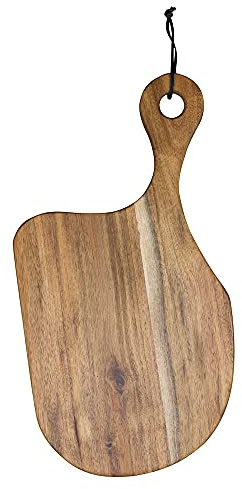 BY ON Sous Vide Schneidebrett aus Akazienholz, 42x22x2cm, Braun, Servierbrett Holz, Schneidebrett Holz, Holzbrett Küche groß, antiseptisches Akazien-Holzbrett, Mit Lochung zum Aufhängen