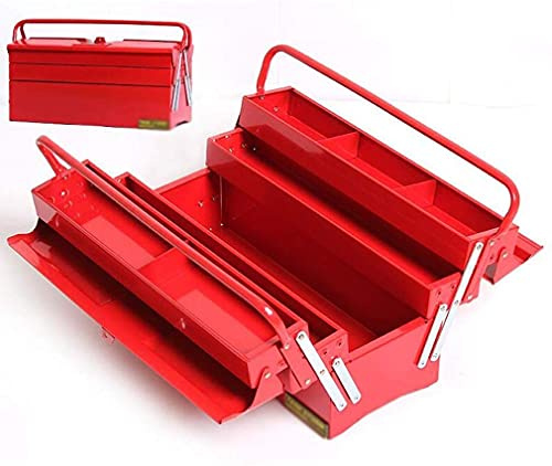 MHBGX Chariot de Rangement Multifonctionnel, Chariots À Plateaux de Service Chariot À Outils, Organisateur Pliant de Niveau Professionnel Boîte À Outils Portable Multifonction, Portant Des Chariots d