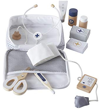 VERTBAUDET Set Docteur pour Poupon en Bois Blanc TU
