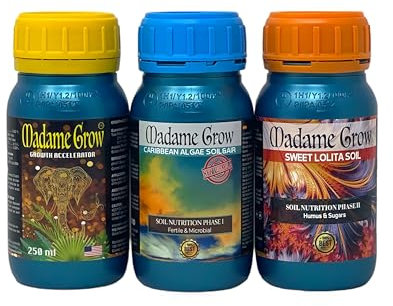 MADAME GROW - Engrais Organique - Engrais Croissance - SPÉCIAL INTERIEUR - (3x250 mL)