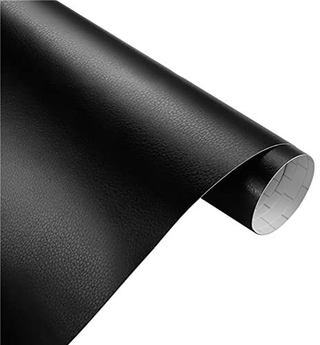 Wrap Selbstklebende Autofolie, Asudaro 152cmx30cm Auto Farbwechselfolie Wrap DIY Vinylfolie Auto Body Internal Dekoration Aufkleber Auto Schutzfolie Dekorative für Auto Motorräder Computer,Schwarz