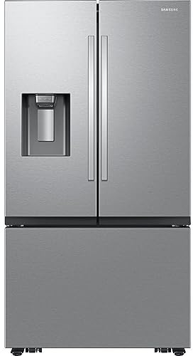 Samsung 31 cu. ft. Mega Capacity 3-Door French Door Refrigerator with Four Types of Ice, Stainless Steel, RF32CG5400SRAA