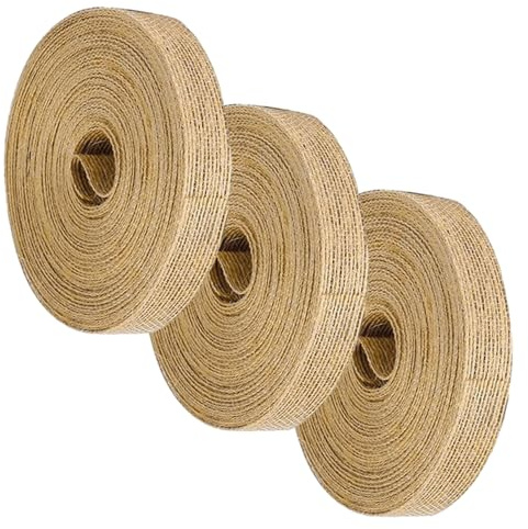 3 Rollen Jutebandrollen, 10 M Vintage-Juteband, Natürliches Juteband, Geschenkband, 1 Cm Breites Jutestoff-Geschenkband, Hochzeit, Kunsthandwerk, Blumenstraußdekoration