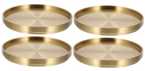 IMIKEYA Lot De 2 sous-Tasses À Thé en Laiton Accessoires pour Service À Thé Tapis Isolants Thermiques 2 Pièces X 2