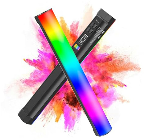 PULUZ Handheld Light Wand 30cm, Magnetic 360° Full Light Bar Photography with 3000mAh Rechargeable Battery & 2500-9000K for Studio Photography, TikTok, YouTube