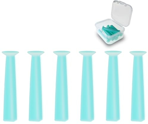 eagosion 6 herramientas de extracción de lentes de contacto duras con caja de almacenamiento para el cuidado de los ojos, elimina ventosas reutilizables, removedor de contacto con émbolo de contacto