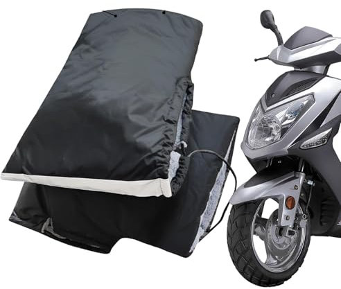 ycezw Winter-Lenker-Motorrad-Muff S – Winter-Muff für Schneemobil, Motorrad-Handschuhe, wasserdicht, Lederstoff, bequem, Dicke Baumwollhandschuhe, Winddicht, passend für Motorrad-Lenker