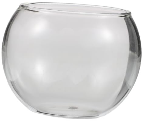 KONTONTY Transparentes Mini-Aquarium Für Kinderzimmer-Dekoration Als Blumentopf Stilvolles Deko-Element Ihrem Zuhause Vielseitig Einsetzbar Für Kreative Arrangements