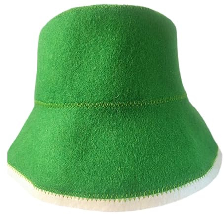 ＡＷＨＡＯ Gorro de sauna, accesorio de regalo, resistente al, gorro de baño ruso para interiores, de sauna para hombres y mujeres, para baño de, Verde