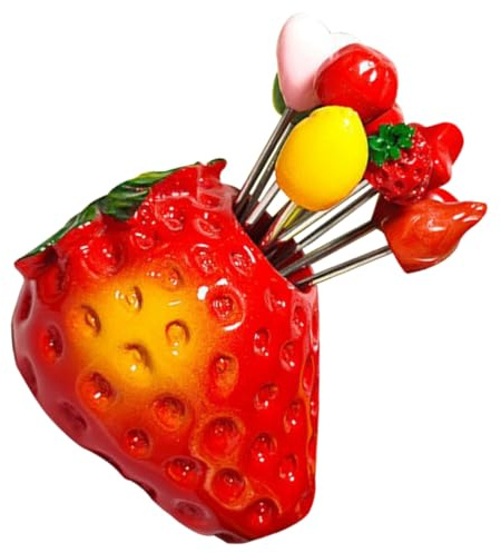 FUNNETOYU Tenedores de Postre con Base de Tenedores Inoxidable para Aperitivos Queso y Frutas Set para Fiestas y Uso Doméstico