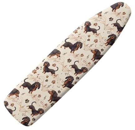 Copriasse da stiro piccolo, 90 x 30 cm, con stampa animalier, elastico, resistente alle bruciature e facile da montare, mini e portatile